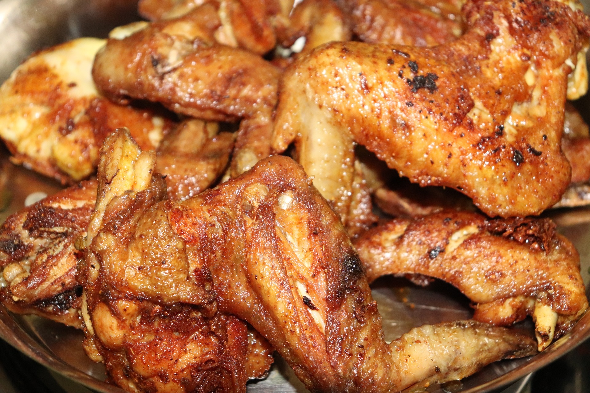 grillade kycklingvingar